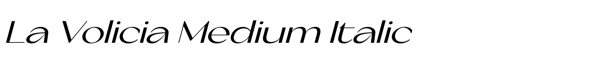 La Volicia Medium Italic image
